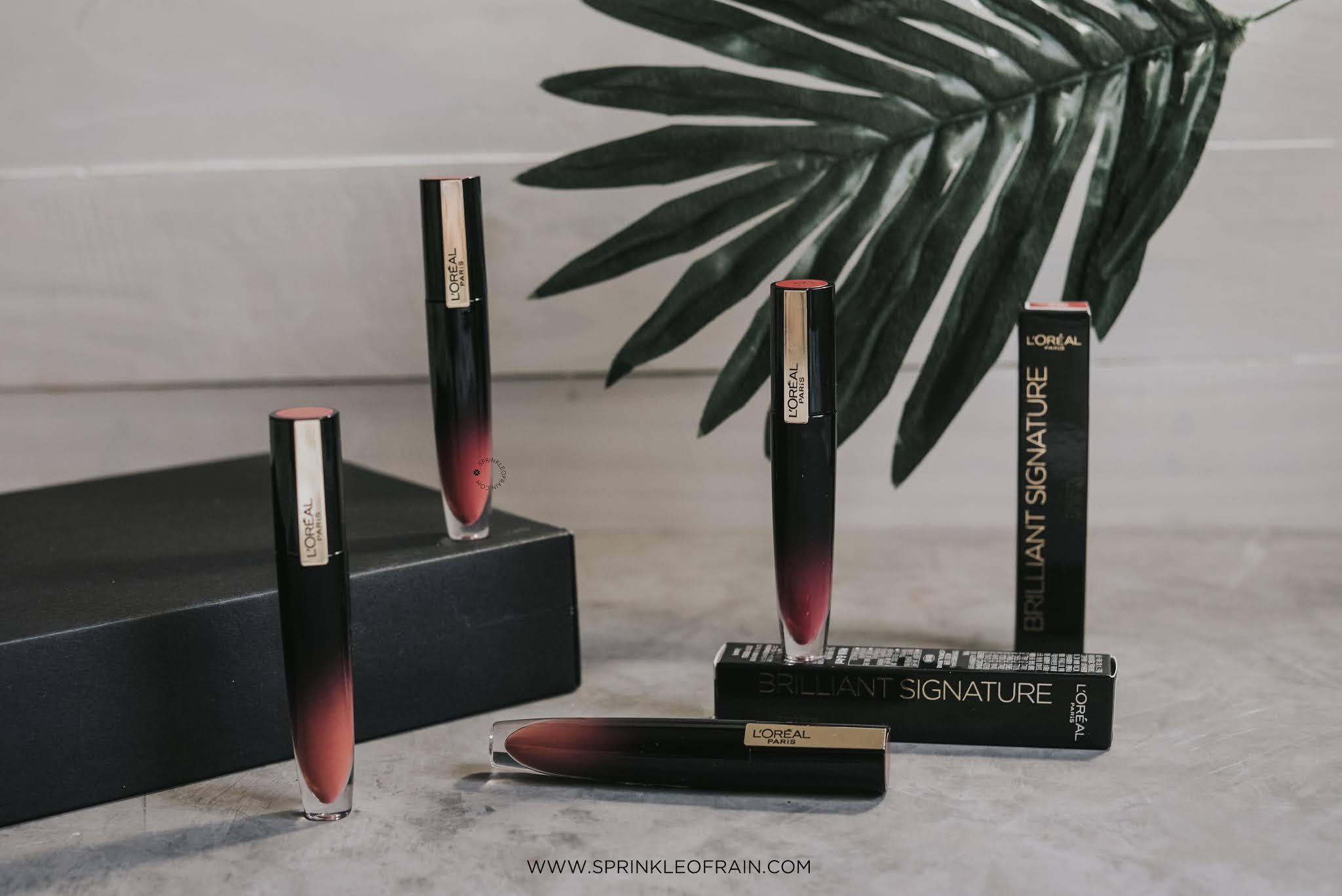 [REVIEW + SWATCHES] L'Oreal Paris Brilliant Signature Glossy Lip Stain All Shades Sprinkle of Rain