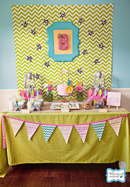 Kara s Party Ideas Girly Camping Themed Party  - 97