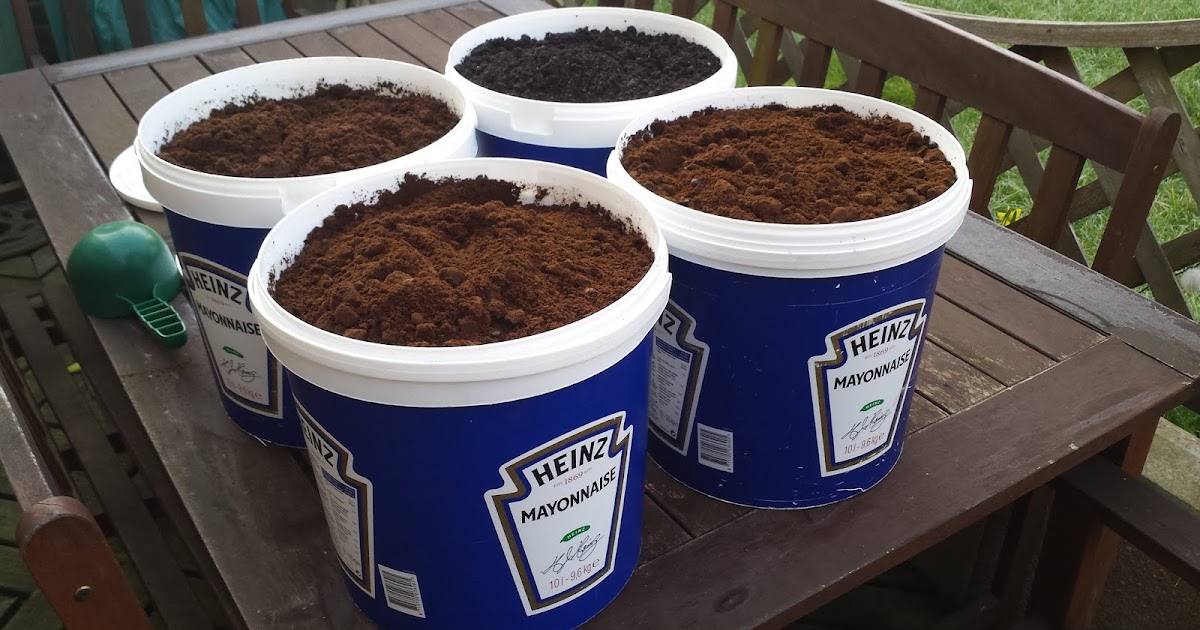 Alans Allotment A Compost Bin and 30 Litres of Coffee Grounds.