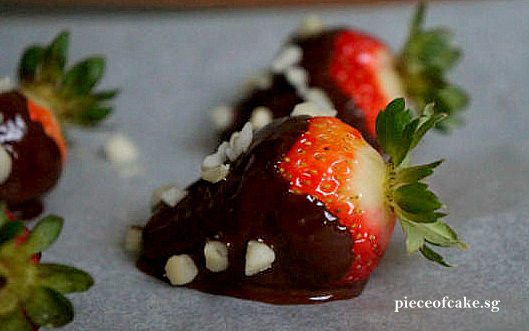 Strawberries infused chocolate covered alcohol classy cook vodka Piece of Cake: Chocolate-Coated Strawberries