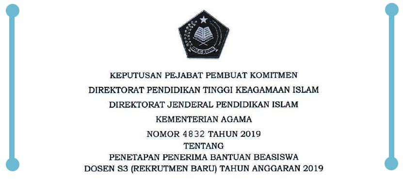 Daftar Nama Penerima Beasiswa Dosen S3