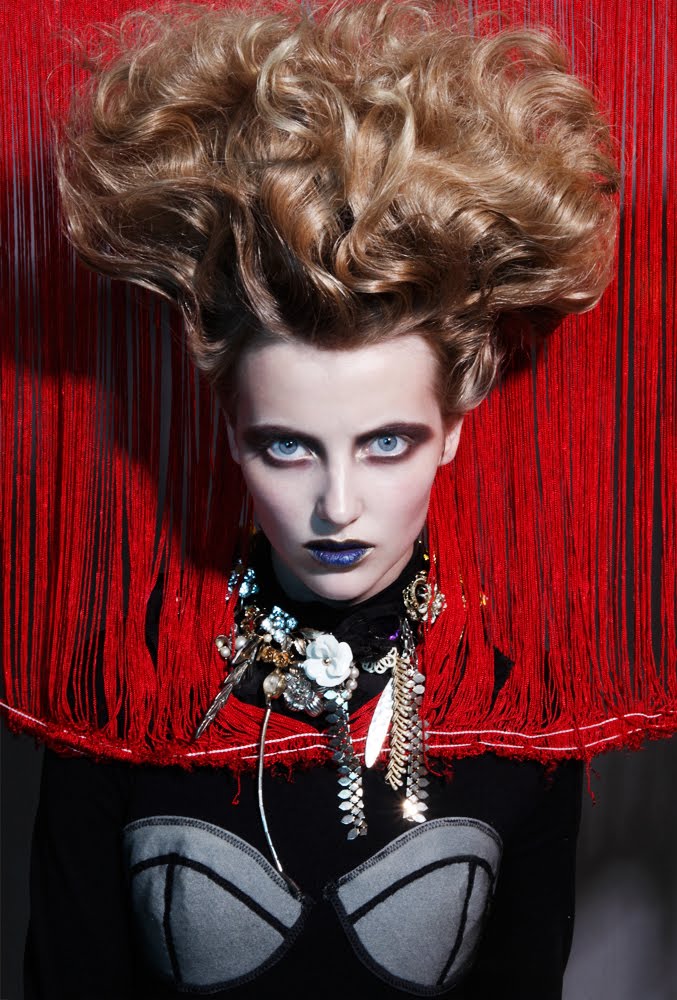 Gothic Makeup, Big Hair, Beauty Shoot images with Model Emily Van Raay