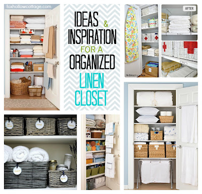 Project Linen Closet Reveal {pretty and organized!} - Fox Hollow Cottage