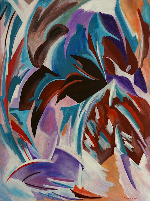 Oana-Singa-Art-Glimpse-of-a-Garden-Winter-acrylic-on-canvas