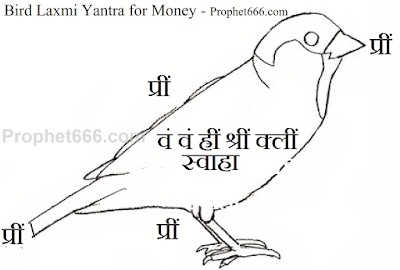 Chidiya Roopi Laxmi Yantra for money and wealth