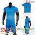 Áo Bóng Đá Không Logo Đẹp Puma HB Xanh Nhạt