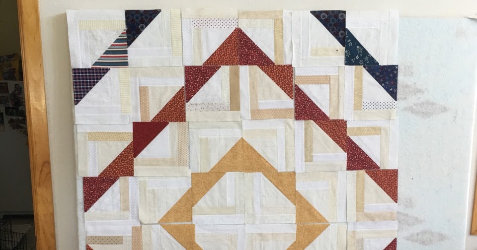 Alycia Quilts Quiltygirl Log Cabin Triangle Design Wall