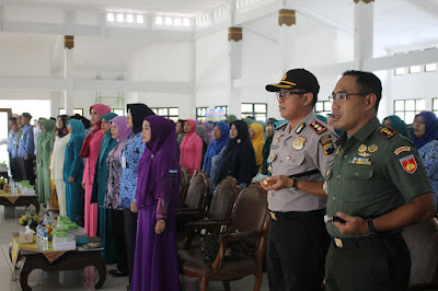 DANDIM SRAGEN HADIRI PENCANANGAN BULAN BAKTI GOTONG ROYONG MASYARAKAT (BBGRM) XIV DAN PERINGATAN HARI KESATUAN GERAK (HKG) PKK KE 45 TAHUN 2017