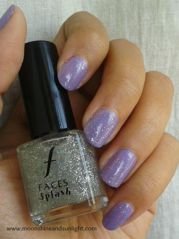 Faces splash nail polish in Sparkles review and swatches