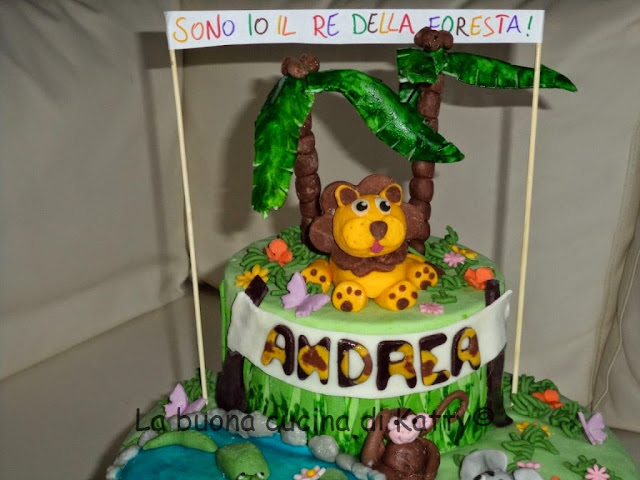 Decorazioni Per Torta Animali Della Giungla, 5 Topper In Cartone Per Compleanno, Festa A Tema