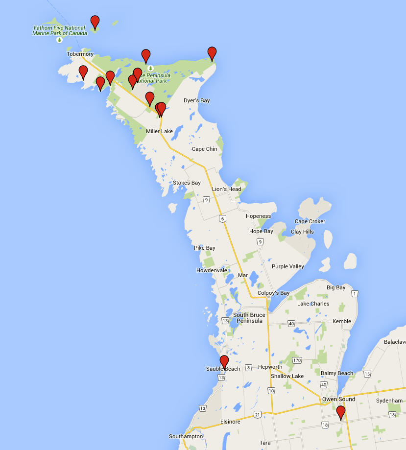 The Buckeye Botanist The Bruce Peninsula Part I Intro