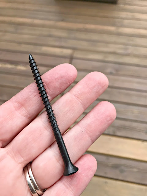 Long screws for secure deadbolt