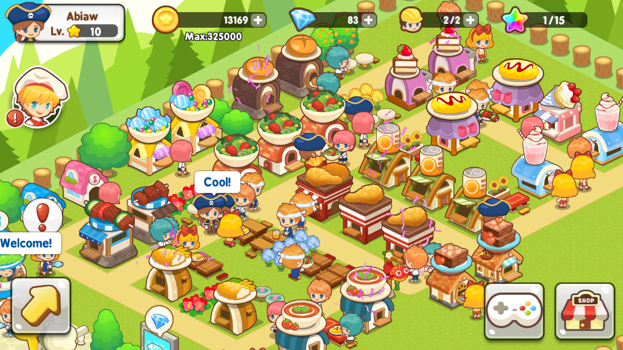 restaurant paradise game pink and blue building restaurant paradise game pink and blue building