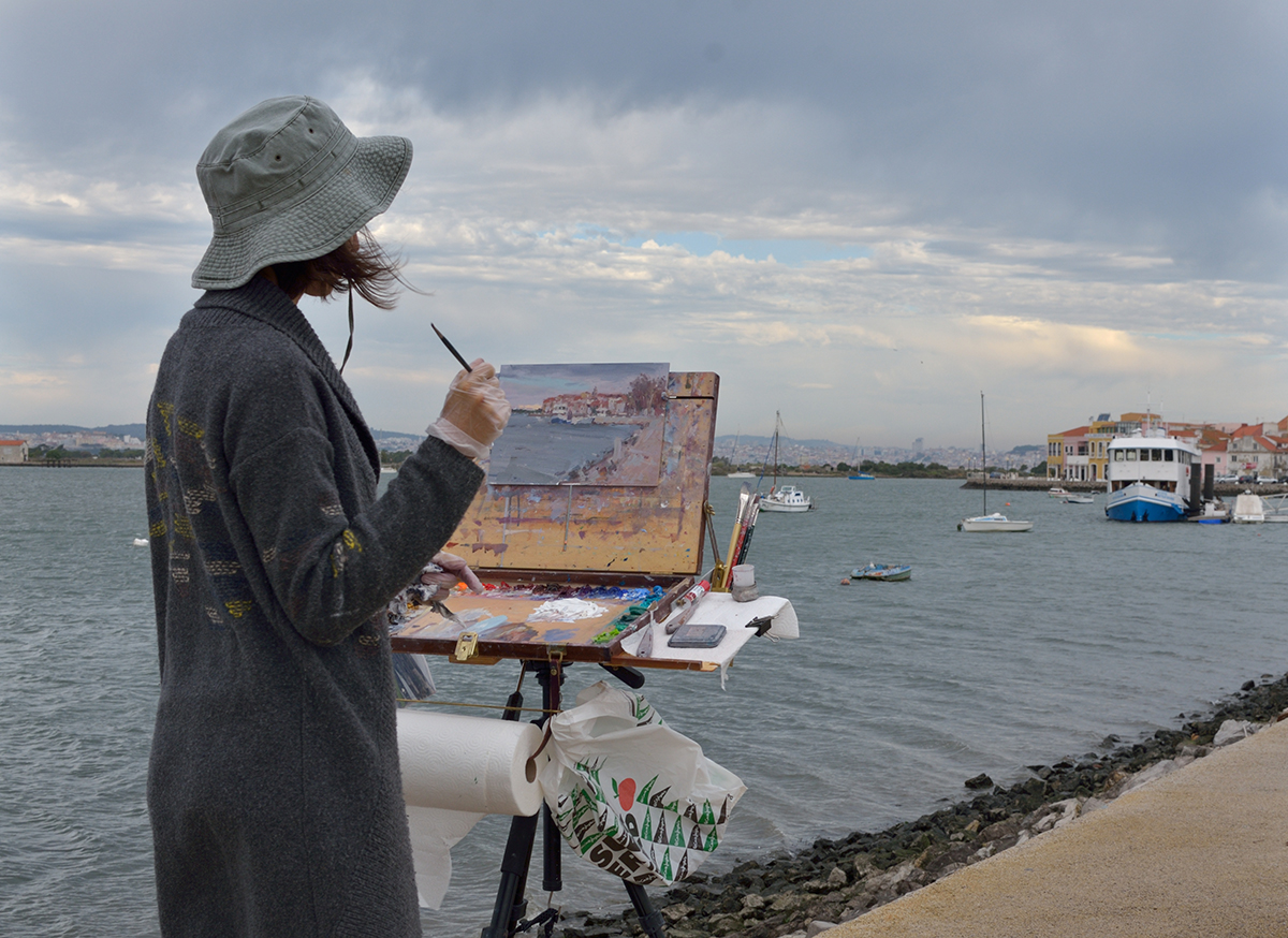 Lena Rivo's Painting Blog: December Wind - Seixal Bay