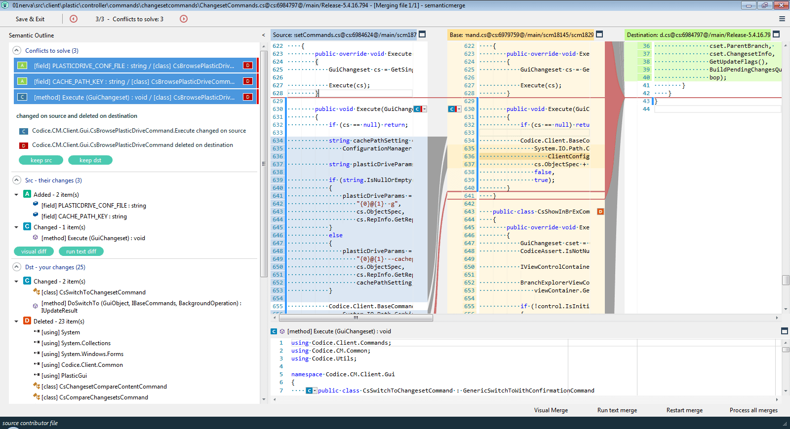 Plastic SCM blog Driving a PITA merge conflict to the release branch