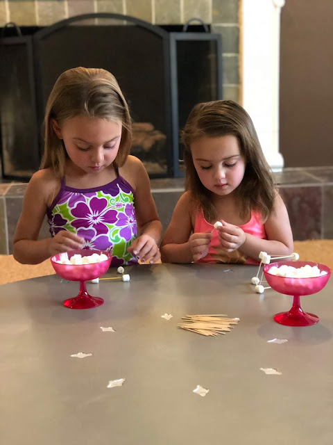 Marshmallow Toothpick Challenge-Summer Activities & Toys
