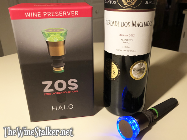 ZOS (Zero Oxygen Solutions)  "Halo" Wine Preserver