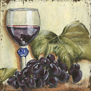 Bodegones con Botellas de Vino y Uvas