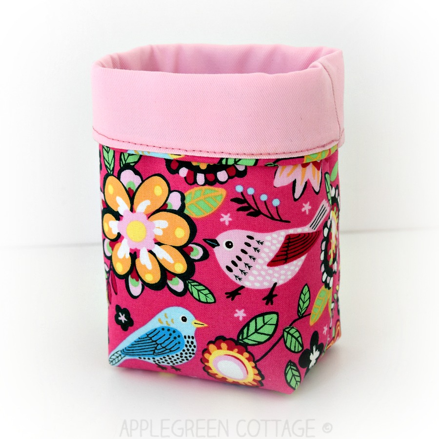 A Mini Fabric Bin Free Template AppleGreen Cottage