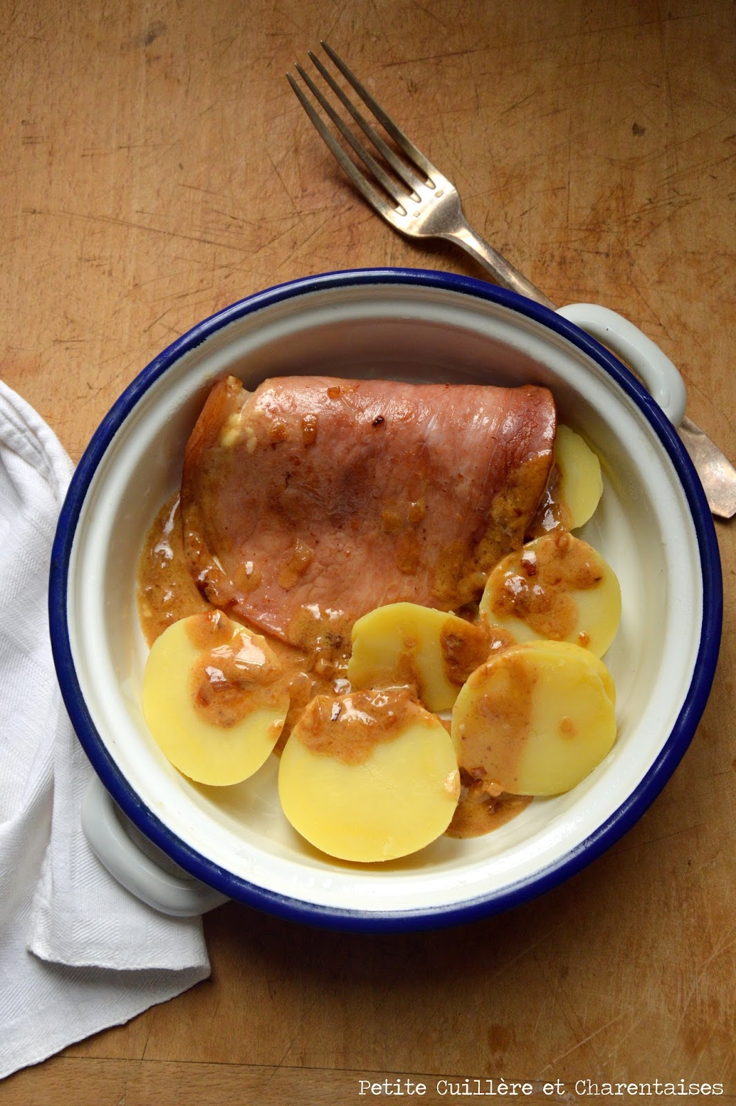 Petite Cuillère et Charentaises Jambon braisé au Cidre {Normandie}
