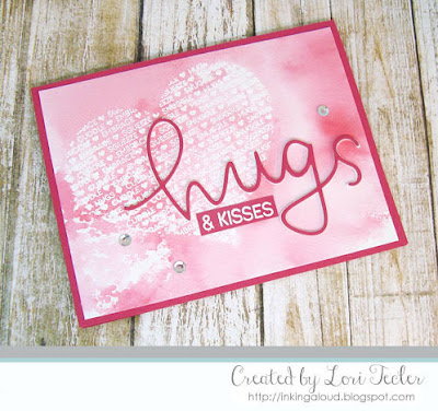 Hugs and Kisses card-designed by Lori Tecler/Inking Aloud-stamps and dies from Concord & 9th Hugs and Kisses card-designed by Lori Tecler/Inking Aloud-stamps and dies from Concord & 9th