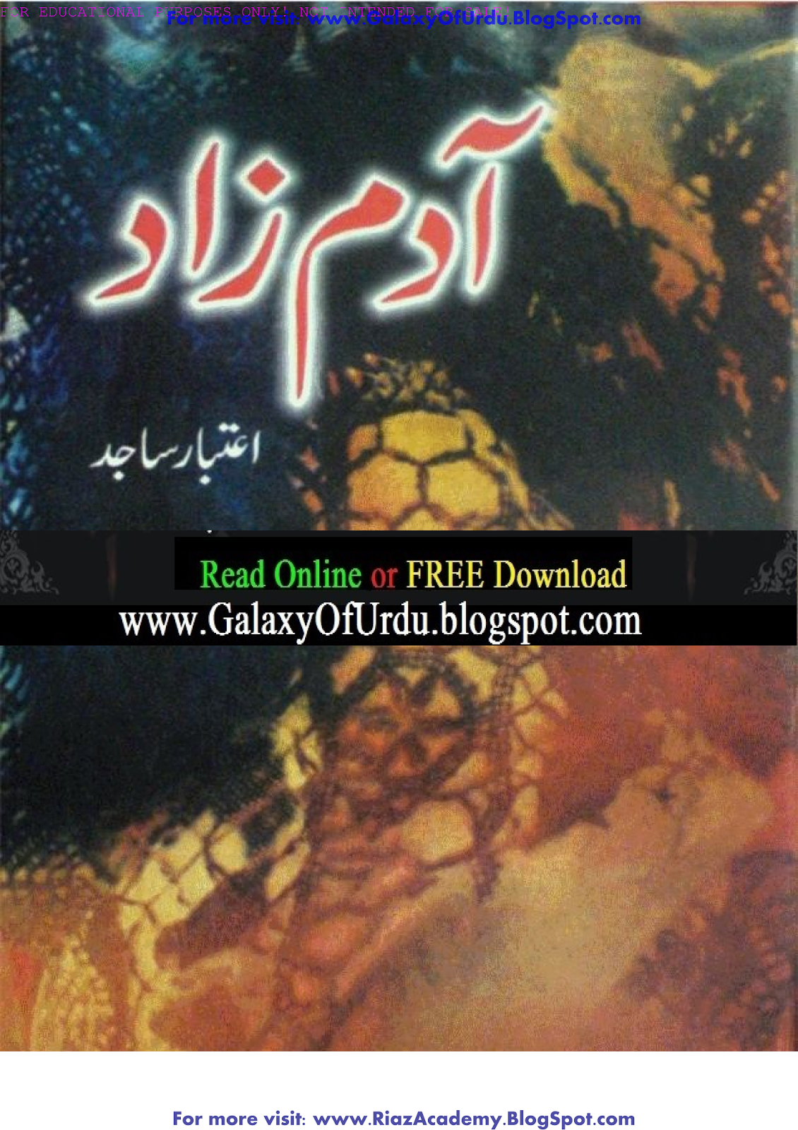 Adam Zaad By Aitbar Sajid Adam Zaad By Aitbar Sajid