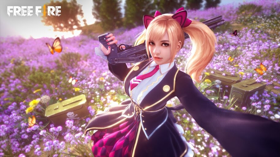 Free Fire, Girl, Caroline, Character, 4K, #3.2378