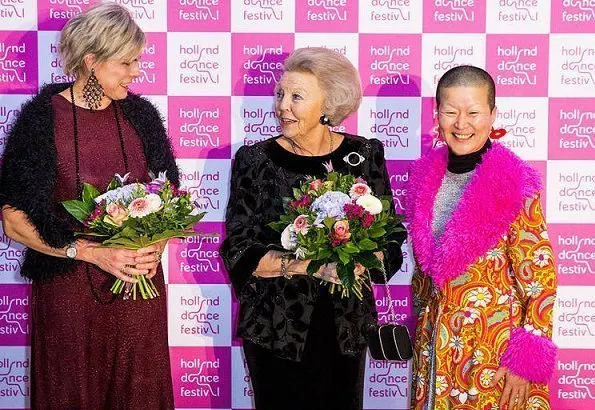 Princess Beatrix, Princess Laurentien and Prince Constantijn attended opening of Holland Dance Festival