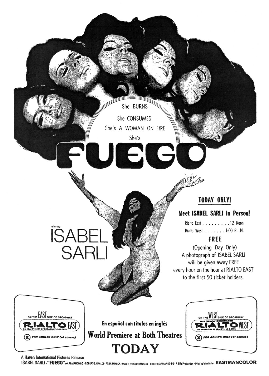 Temple Of Schlock Movie Ad Of The Week Fuego 1969