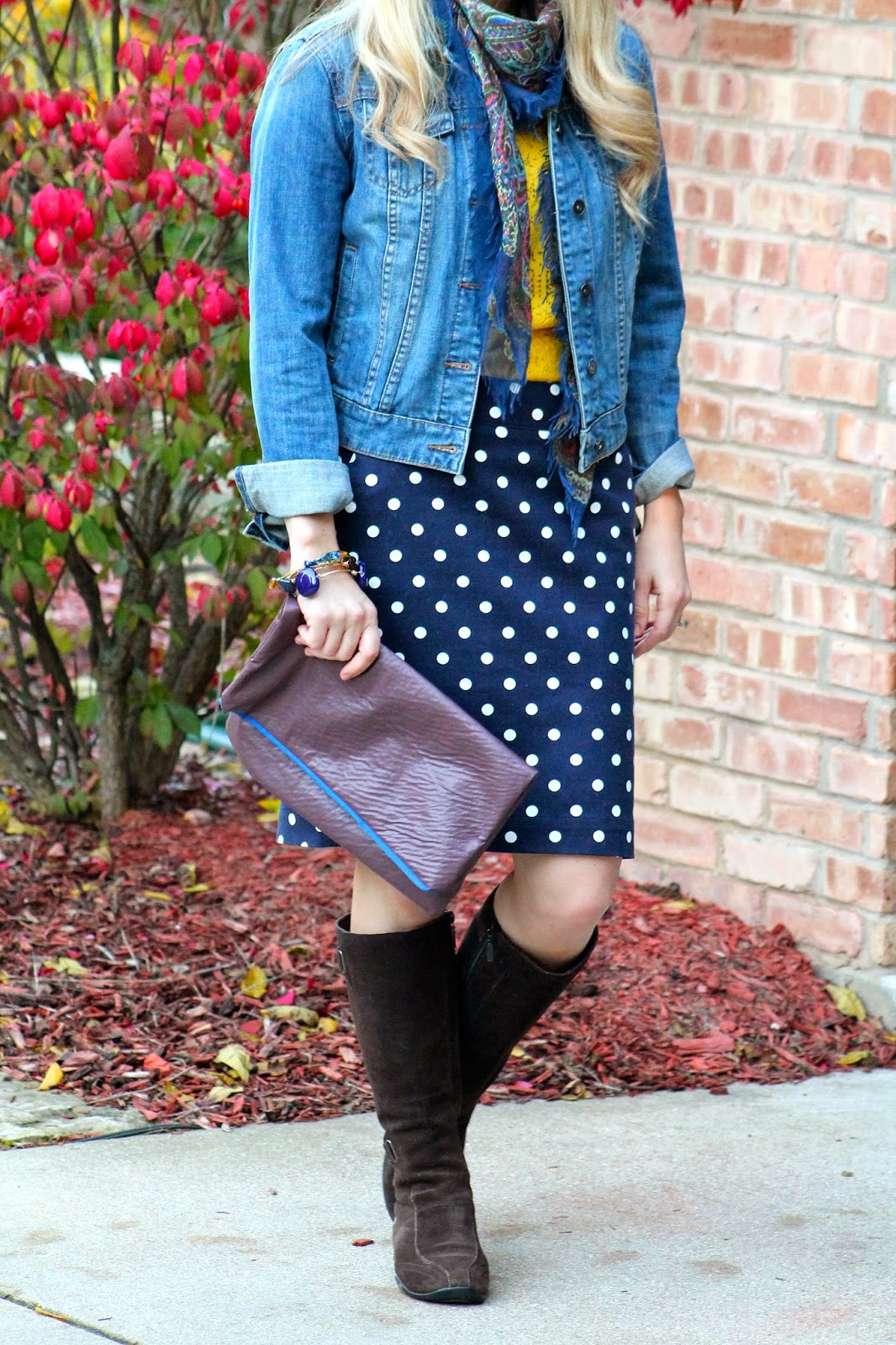 Printed Skirt Remix for Fall - I do deClaire