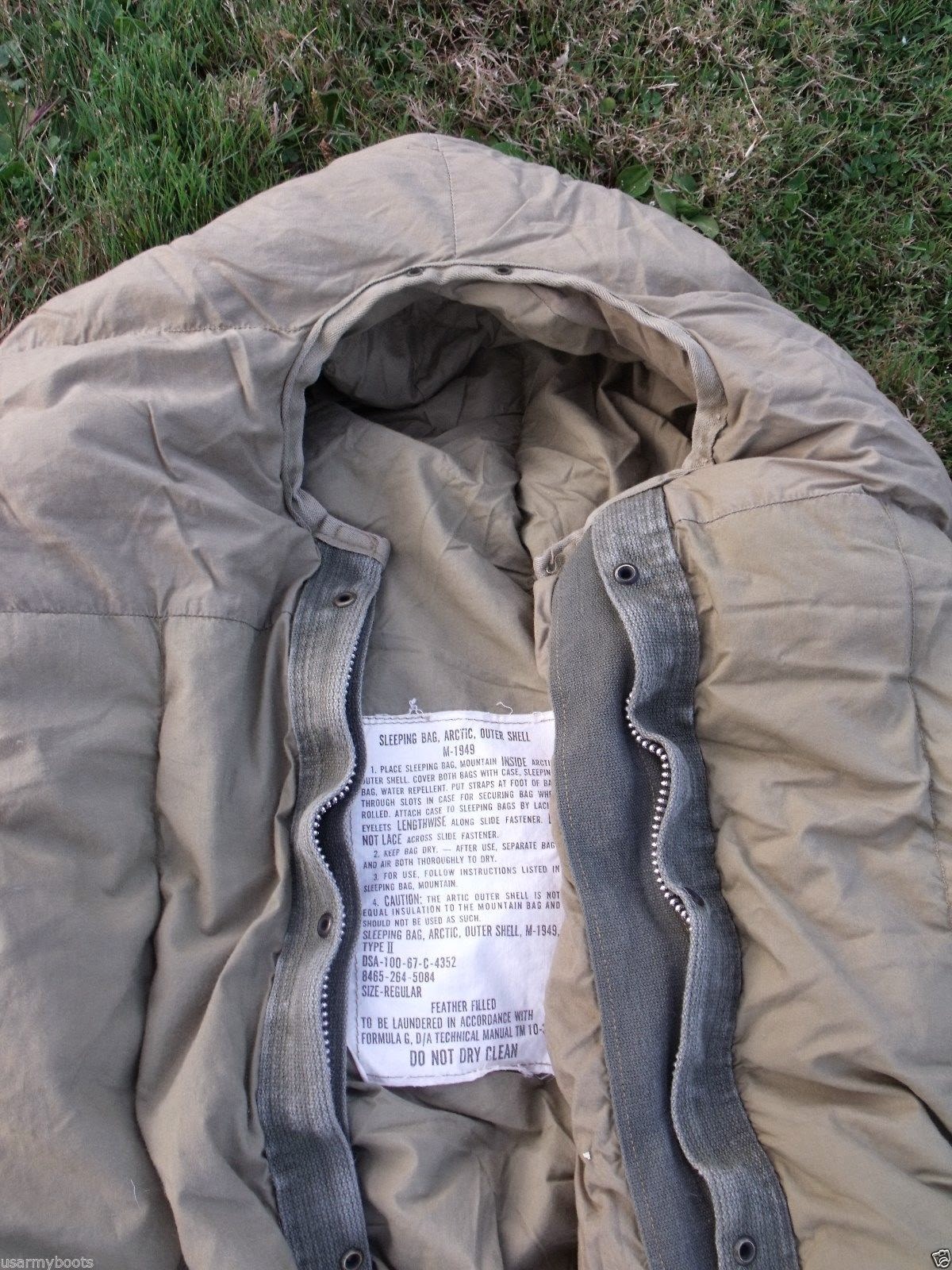Webbingbabel: US Army M-1949 Arctic Sleeping Bag Outer Shell Type II