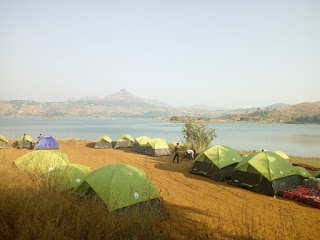 Pawna Camping Tent near lake