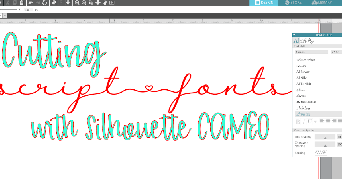 How to Cut Script Fonts Silhouette CAMEO Beginner Tutorial