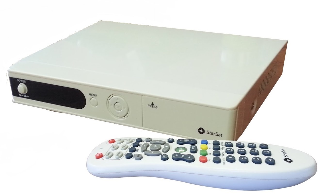 TV with Thinus 'THE BIG SWITCHOFF' StarSat switching off black TopTV