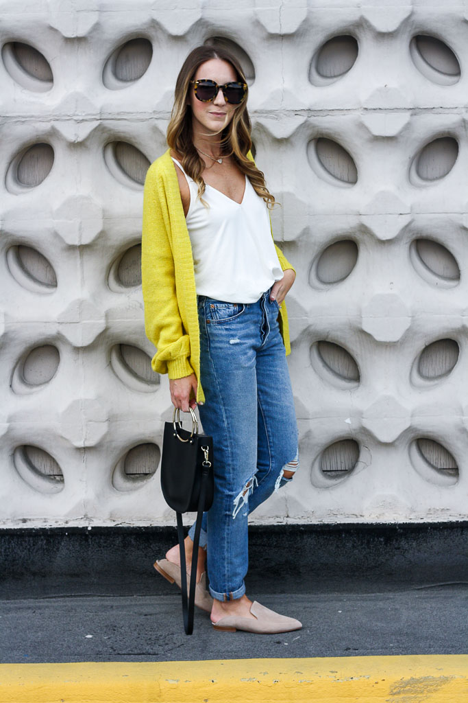 Yellow Cardigan and the Perfect Sunnies Twenties Girl Style