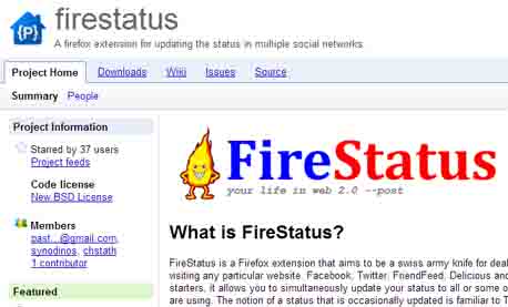 Facebook firestatus firefox add on Facebook firestatus firefox add on