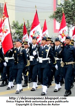 Gran Parada Militar del Perú Foto del desfile de la Gran Parada Militar del Perú a color