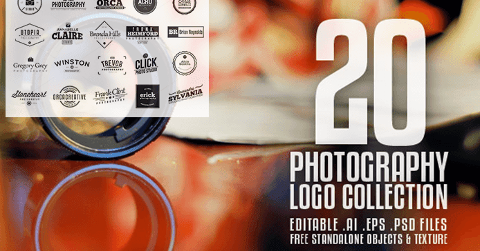 Logos لوجو فوتوغرافي جاهز للتعديل