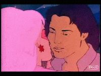 jem rio kissing gif holograms cartoon opening scene love jerrica