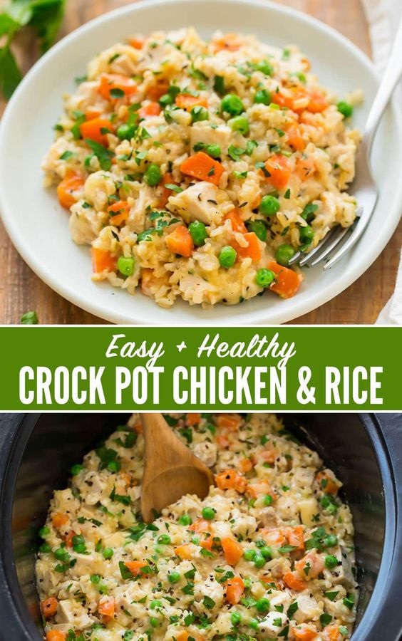 Crock Pot Chicken And Rice | Amber