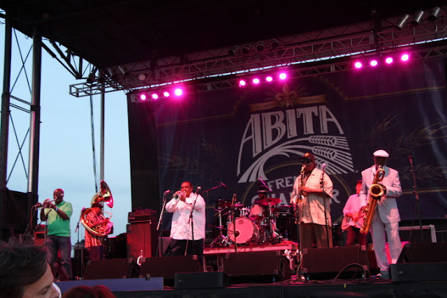 The Dirty Dozen Brass Band performs at French Quarter Fest 2016 Dirty Dozen Brass Band French Quarter Festival 2016