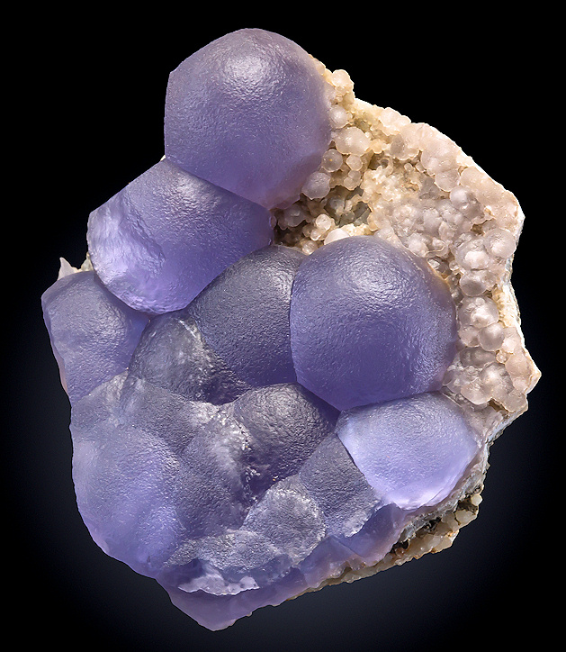 Botryoidal Purple Fluorite on Matrix! Geology In