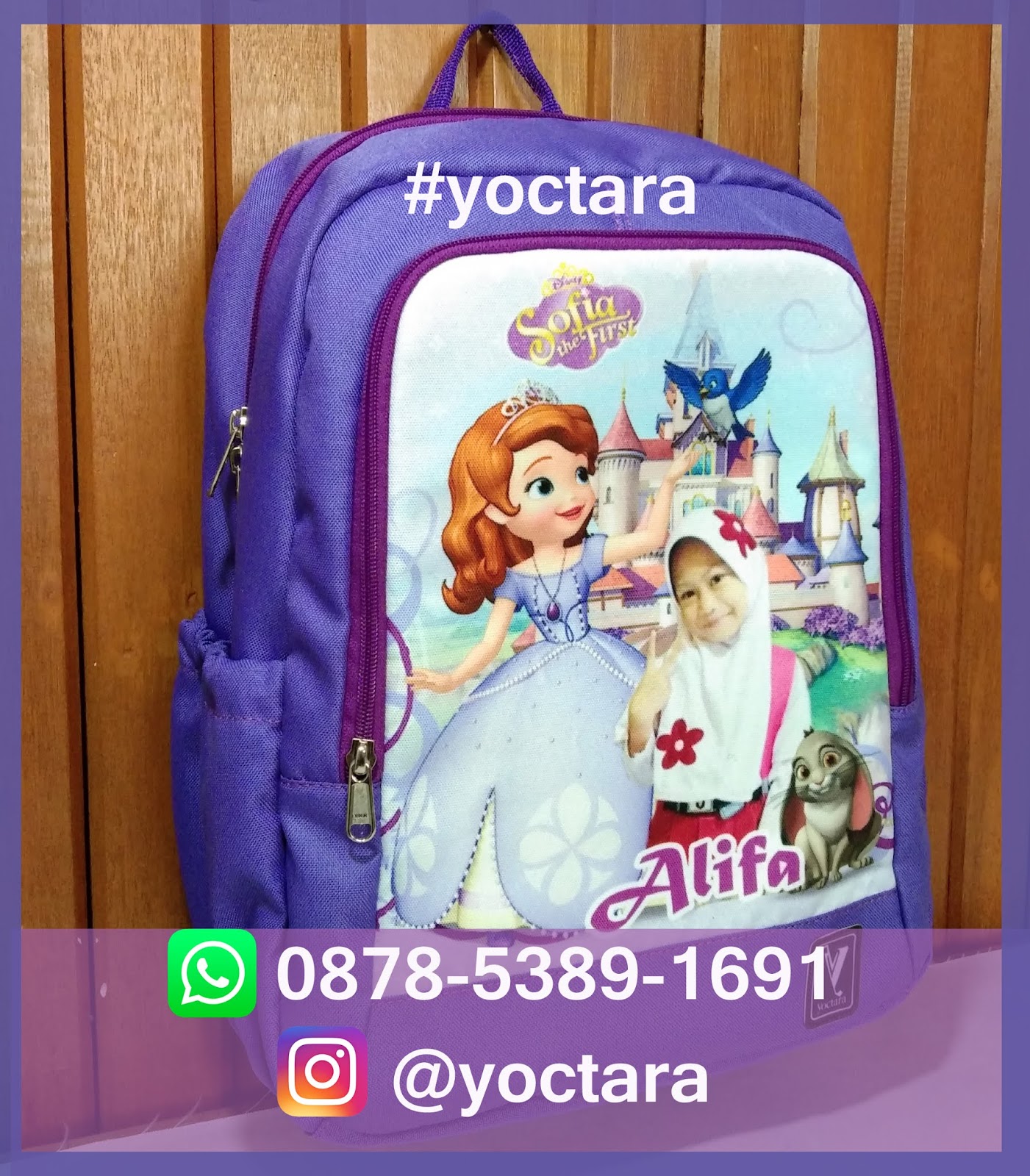 Tas Foto Anak Yoctara: Tas Anak Pakai Foto Sofia