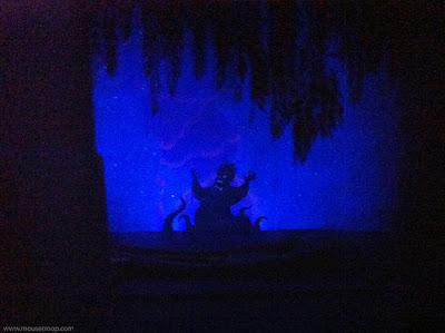 Little Mermaid Adventure ride DCA Disney Ursula cutout mini