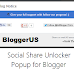 Social Share Unlocker Popup for Blogger