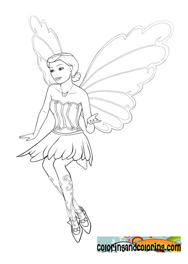 Photos - Bild - Galeria: BARBIE FAIRY COLORING PAGES FOR GIRLS