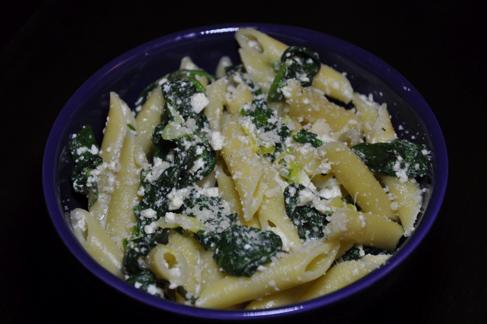 Slice of Rice: Penne with Spinach and Ricotta
