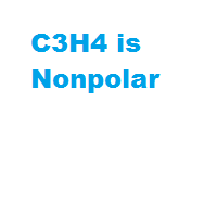 C3H4 is Nonpolar C3H4 is Nonpolar
