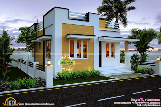  545 Sq Ft Beautiful Kerala Home Plan with Budget of 5 to 7 Lakh 