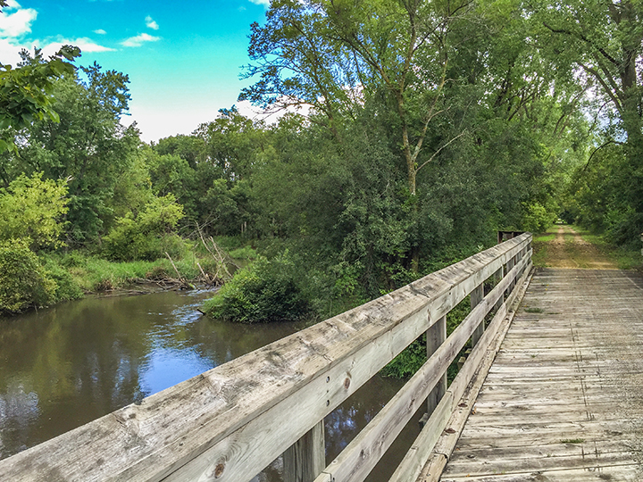 The Sugar River State Trail and Ice Age Trail Albany Segment